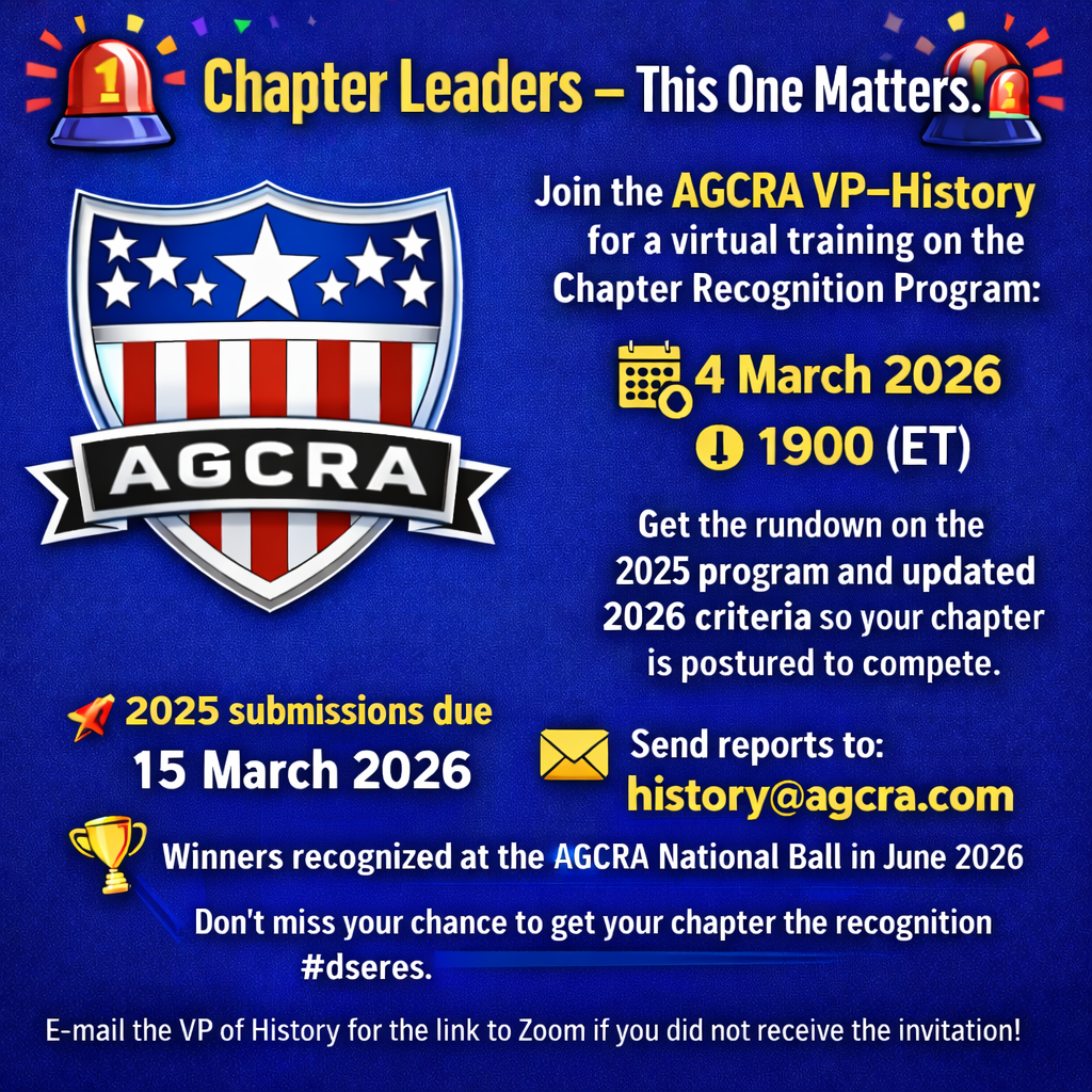 Chapter Recognition Program Virtual Training – 4 March 2026