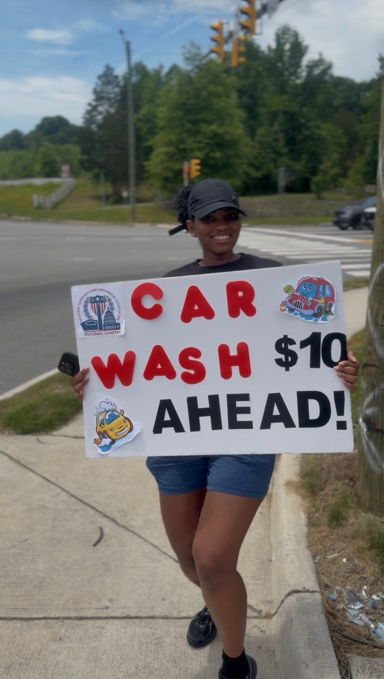 Potomac Chapter Raises More Than $2,000 During Annual Car Wash Fundraiser