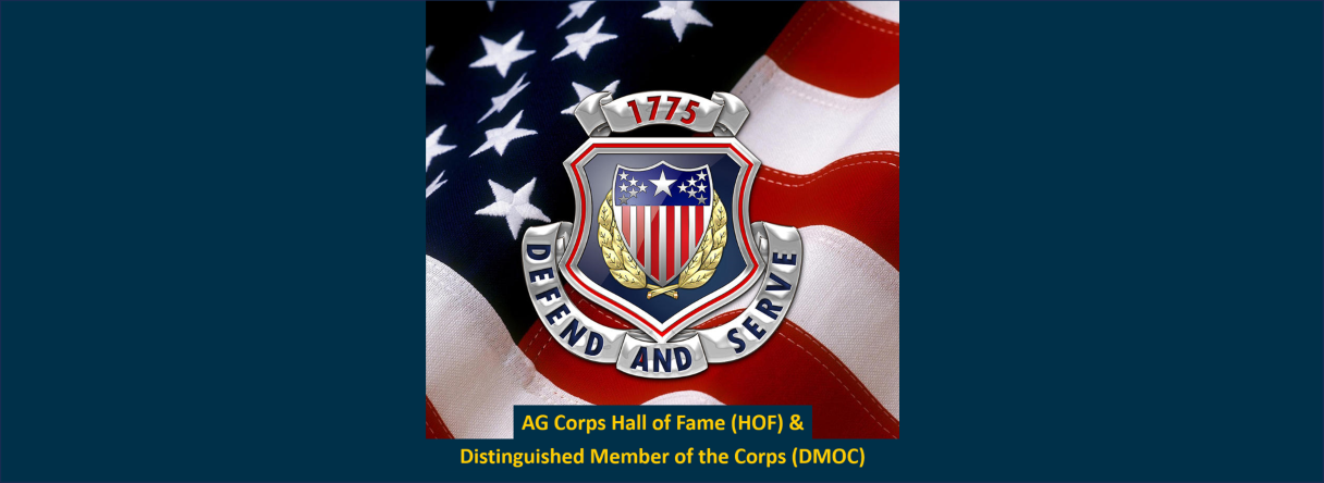 AG Corps Hall of Fame (HOF) & Distinguished Member of the Corps (DMOC) Program MOI for 2025