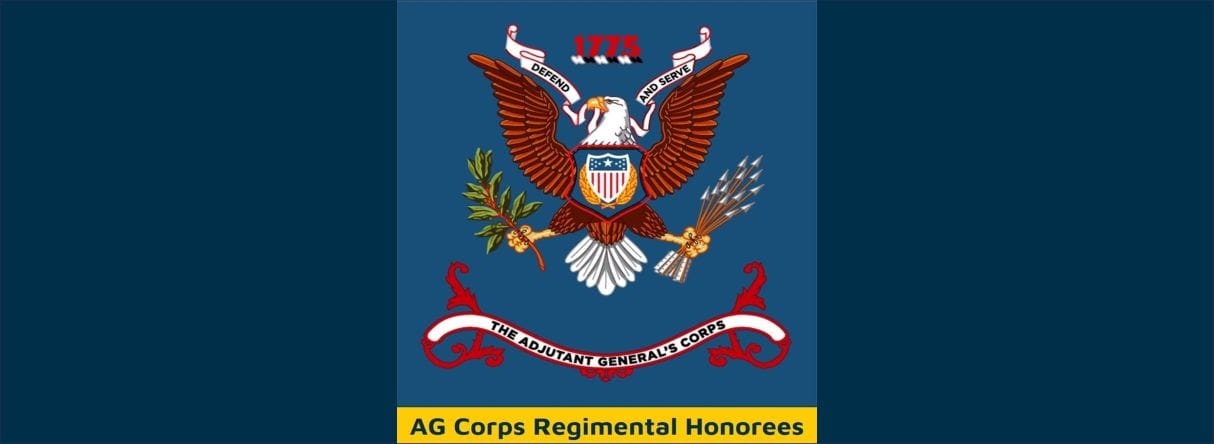 AG Corps Regimental Honorees