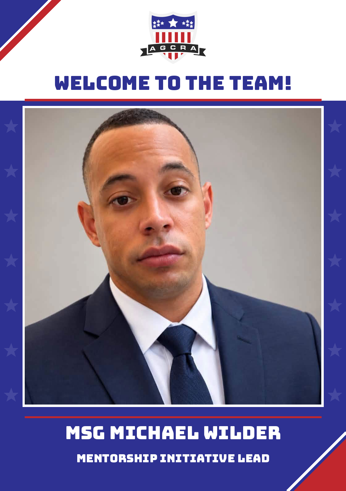 Meet the New Mentorship Initiative Lead, MSG Michael Wilder